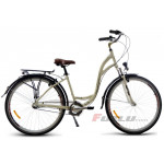 Mestský bicykel 28 Fuzlu New York 3S ATM Krémový Hliníkový